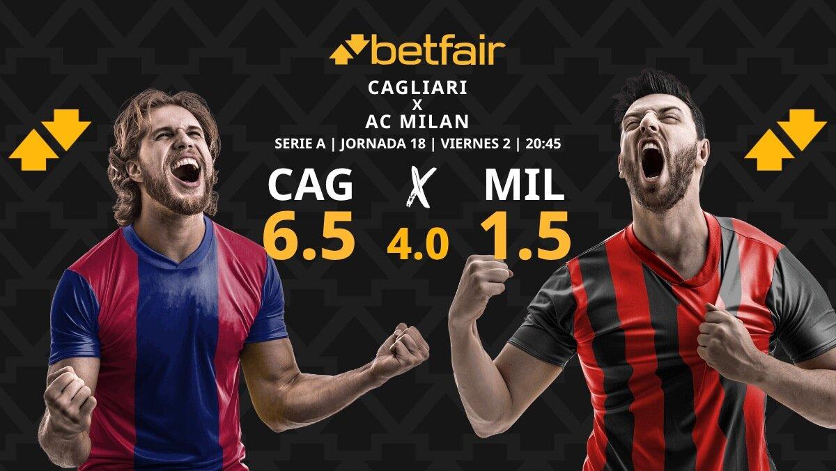 Cagliari Calcio vs. AC Milan: horario, dónde ver, pronósticos y clasificación