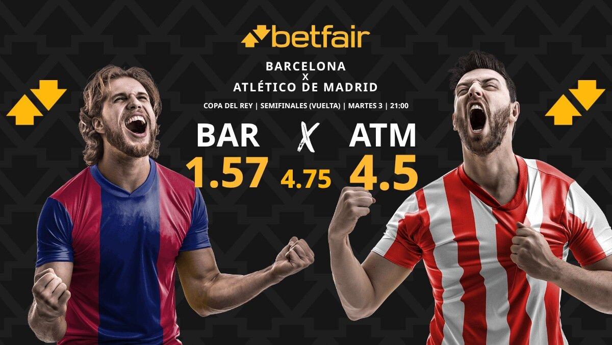Barcelona - Atlético de Madrid: horario, dónde ver, pronósticos y estadísticas