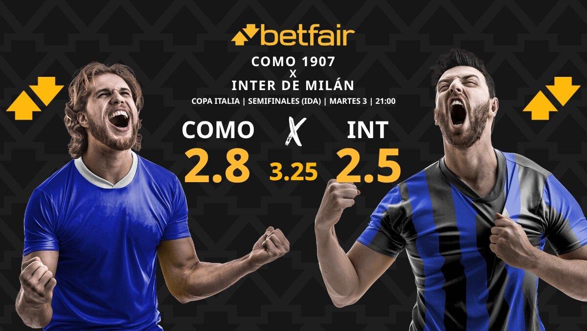 Como 1907 - Inter de Milán: horario, dónde ver, estadísticas, pronósticos y clasificación