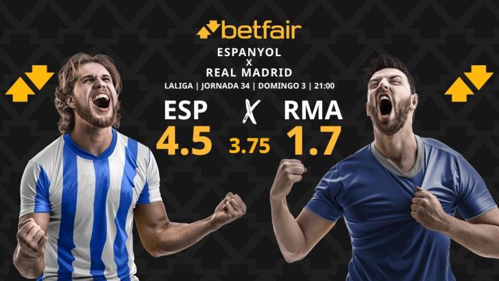 Espanyol - Real Madrid: horario, dónde ver, estadísticas, pronósticos y clasificación