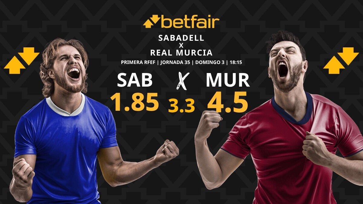 Sabadell - Real Murcia: horario, dónde ver, estadísticas, pronósticos y clasificación