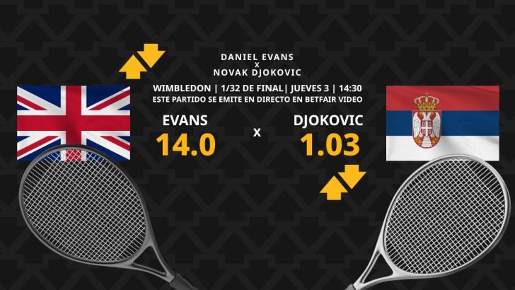 Daniel Evans vs. Novak Djokovic: horario, dónde ver, estadísticas y pronósticos