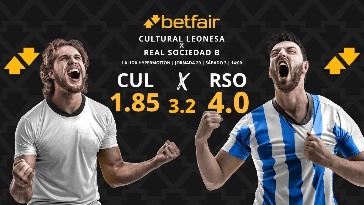 Cultural Leonesa vs. Real Sociedad B: horario, dónde ver, pronósticos y clasificación
