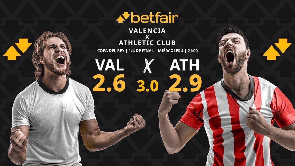 Valencia CF vs. Athletic Club de Bilbao: horario, dónde ver, pronósticos y estadísticas