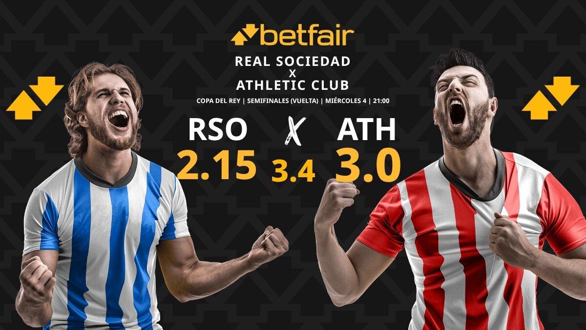 Real Sociedad - Athletic Club: horario, dónde ver, pronósticos y estadísticas