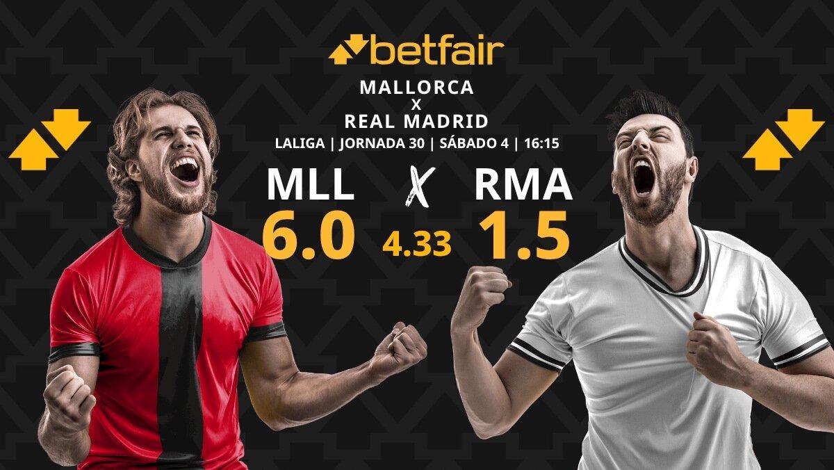 Mallorca - Real Madrid: horario, dónde ver, pronósticos, estadísticas y clasificación