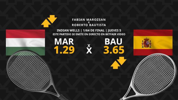Fabian Marozsan - Roberto Bautista: horario, dónde ver, estadísticas y pronósticos