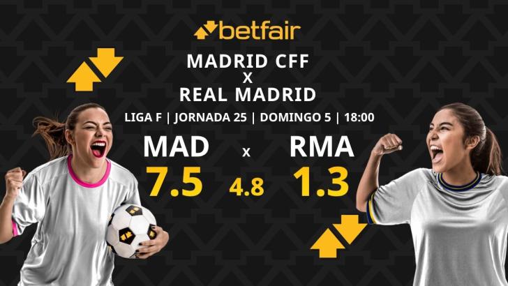 Madrid CFF - Real Madrid: horario, dónde ver, pronósticos, estadísticas y clasificación