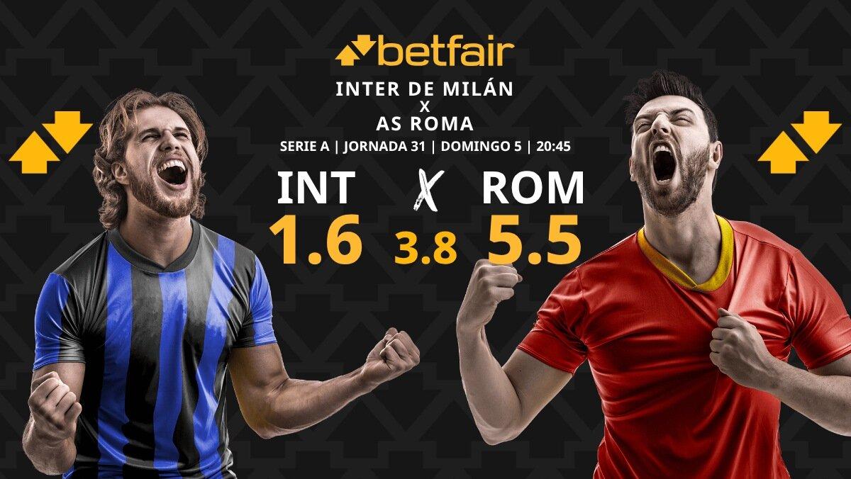 Inter de Milán - AS Roma: horario, dónde ver, pronósticos, estadísticas y clasificación