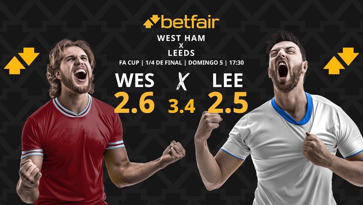 West Ham - Leeds: horario, dónde ver, estadísticas y pronósticos