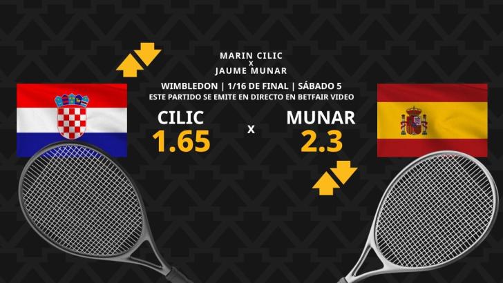 Marin Cilic vs. Jaume Munar: horario, dónde ver, estadísticas y pronósticos
