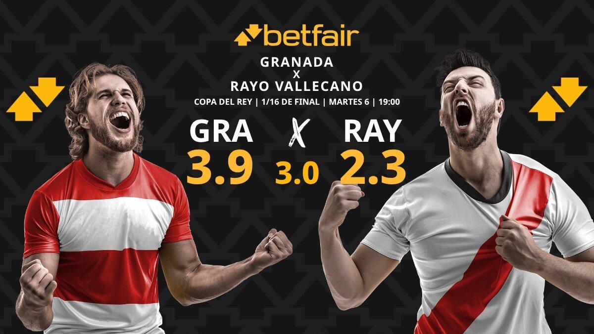 Granada CF vs. Rayo Vallecano: horario, dónde ver, pronósticos y estadísticas