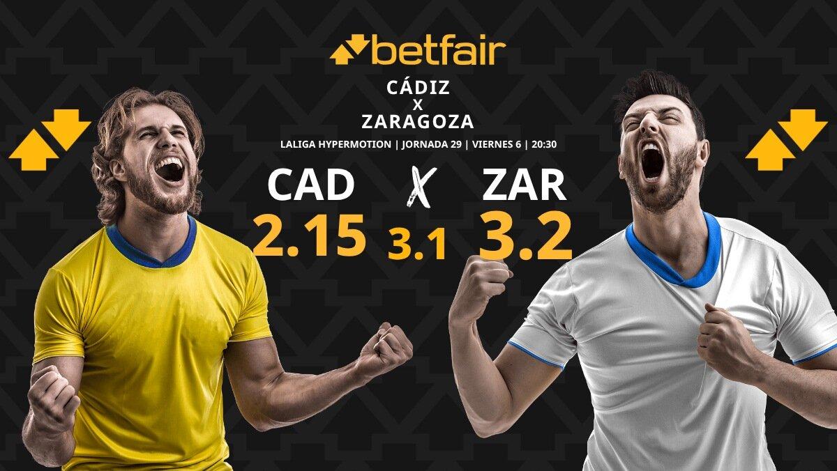 Cádiz - Zaragoza: horario, dónde ver, estadísticas, pronósticos y clasificación