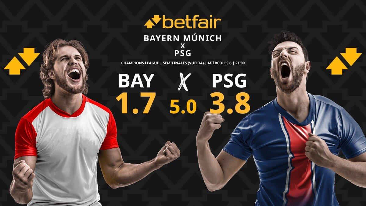 Bayern de Múnich - PSG: horario, dónde ver, pronósticos, estadísticas y cuadro