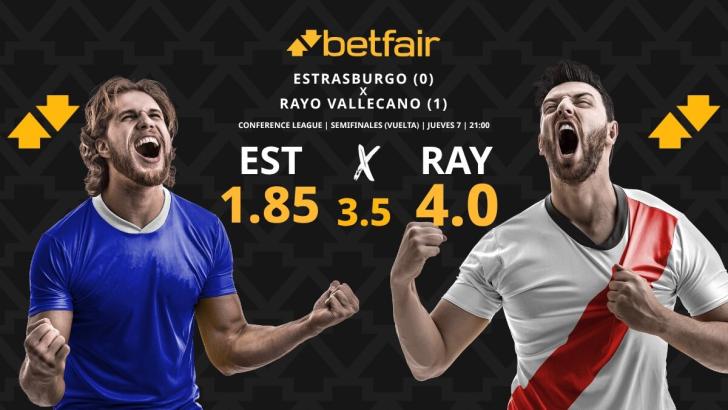 Estrasburgo - Rayo Vallecano: horario, dónde ver, pronósticos, estadísticas y cuadro