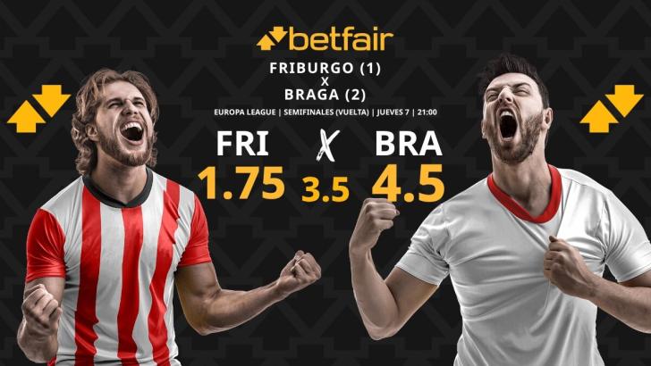 Friburgo - Braga: horario, dónde ver, pronósticos, estadísticas y cuadro