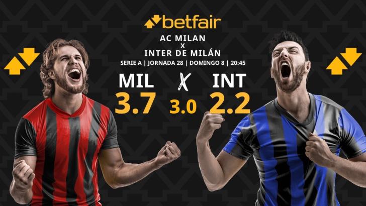 AC Milan - Inter de Milán: horario, dónde ver, pronósticos, estadísticas y clasificación