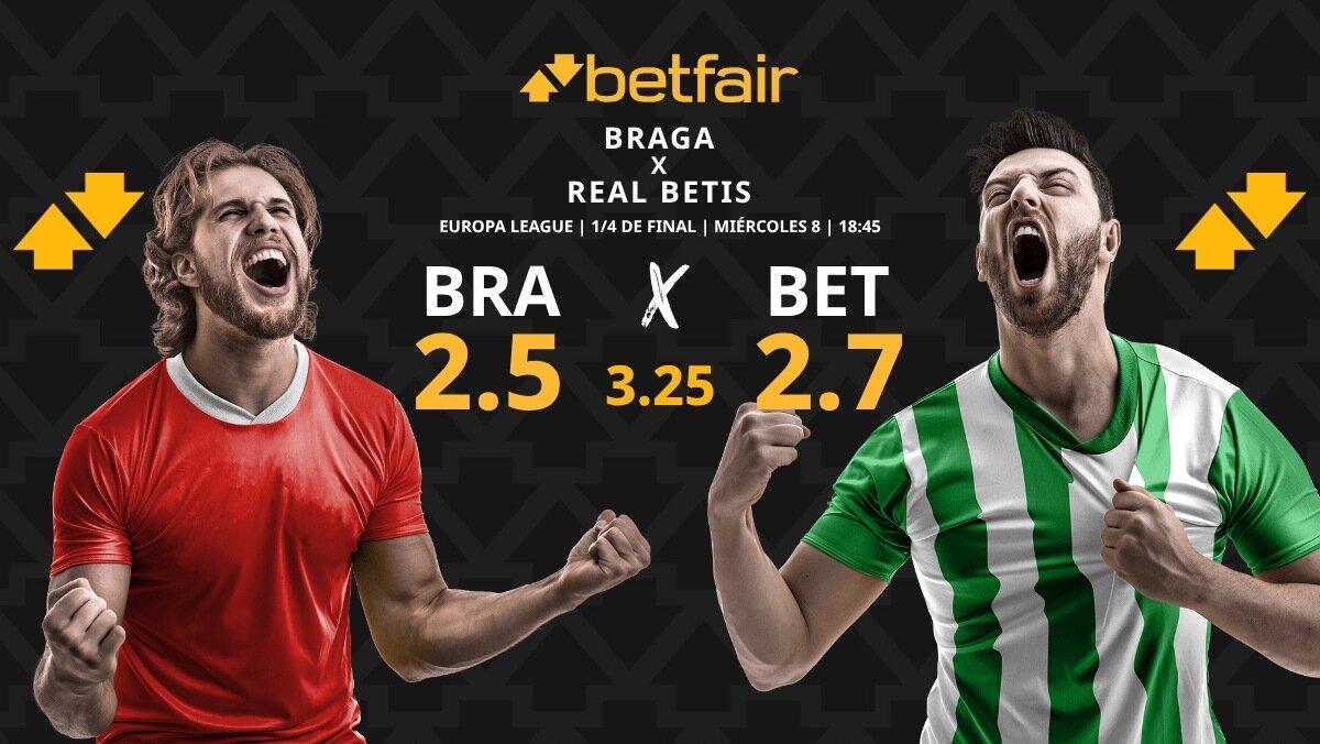 SC Braga - Real Betis: horario, dónde ver, pronósticos, estadísticas y cuadro