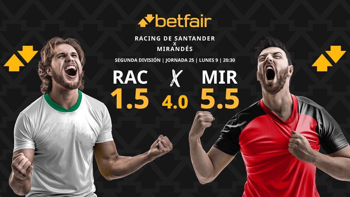 Racing de Santander vs. Mirandés: horario, dónde ver, pronósticos y clasificación