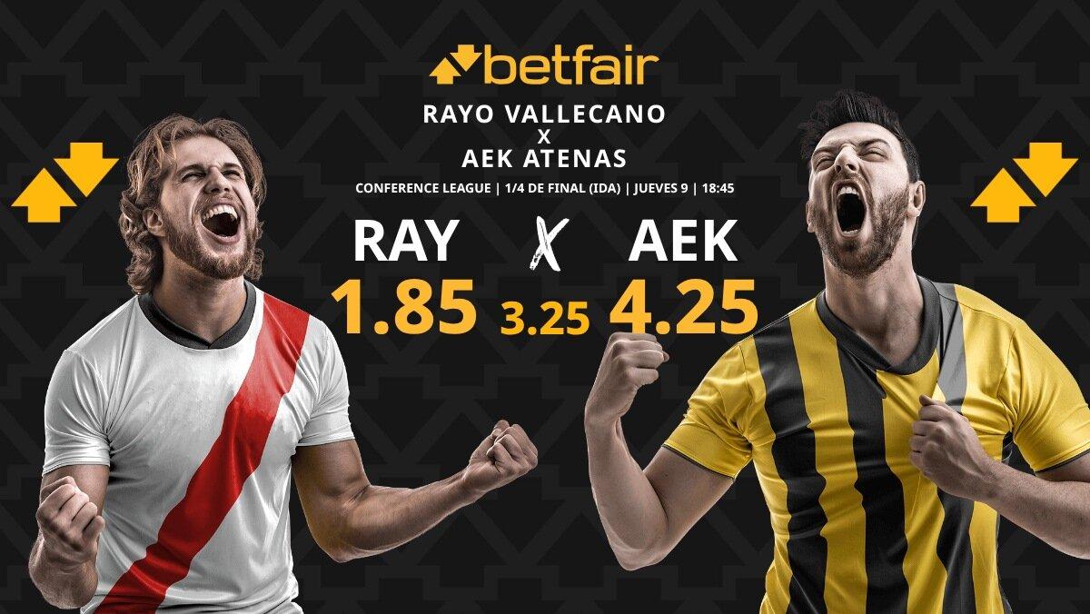 Rayo Vallecano - AEK Atenas: horario, dónde ver, pronósticos, estadísticas y cuadro