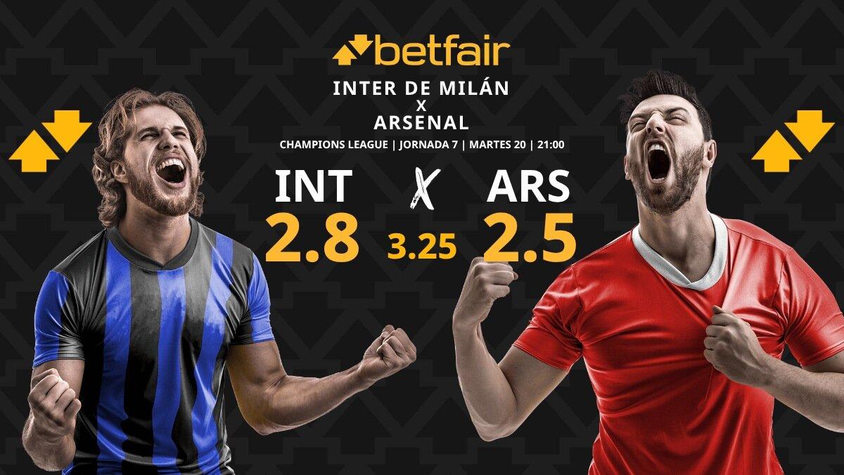 Inter de Milán vs. Arsenal: horario, dónde ver, pronósticos y clasificación