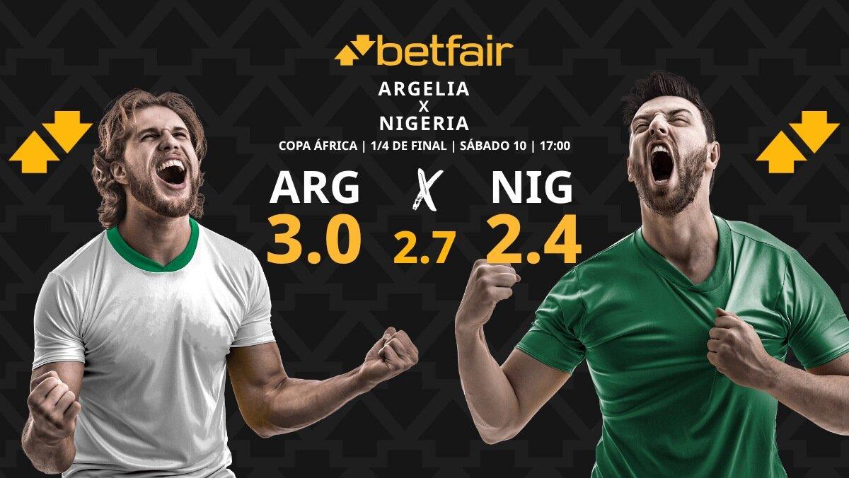 Argelia vs. Nigeria: horario, dónde ver, pronósticos y cuadro