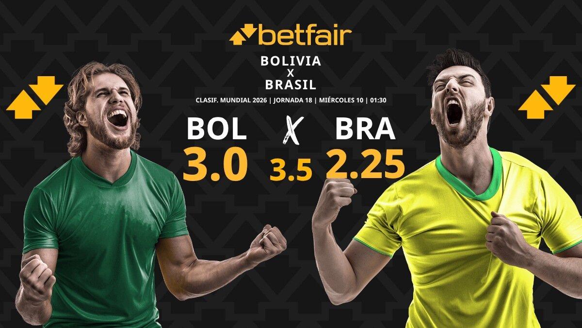 Bolivia vs. Brasil: horario, dónde ver, pronósticos y clasificación
