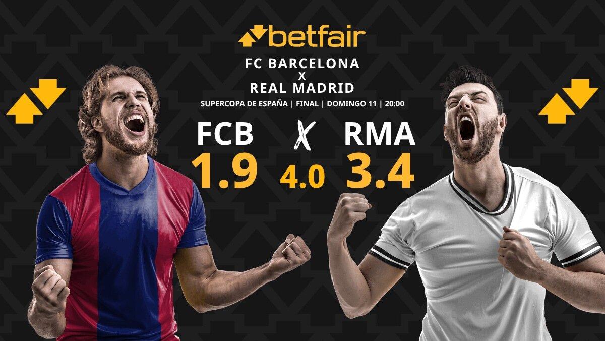 FC Barcelona vs. Real Madrid: horario, dónde ver, estadísticas y pronósticos