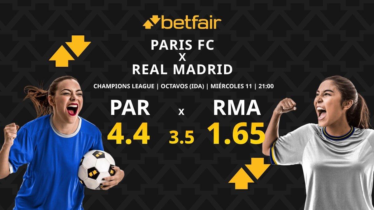 Paris FC - Real Madrid: horario, dónde ver, pronósticos y estadísticas