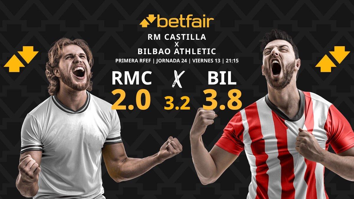 Real Madrid Castilla - Bilbao Athletic: horario, dónde ver, pronósticos y estadísticas