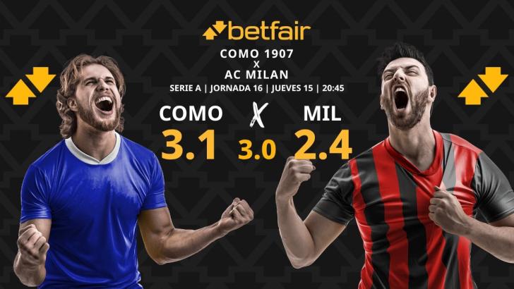 Como 1907 vs. AC Milan: horario, dónde ver, pronósticos y clasificación