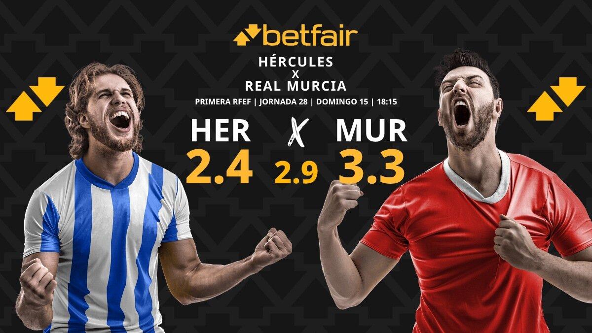 Hércules CF - Real Murcia: horario, dónde ver, pronósticos, clasificación y estadísticas
