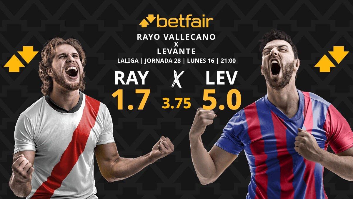 Rayo Vallecano - Levante: horario, dónde ver, pronósticos, estadísticas y clasificación