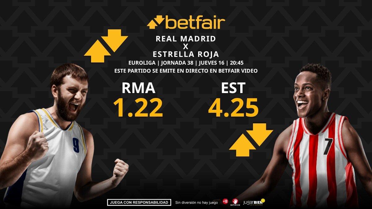 Real Madrid - Estrella Roja: horario, dónde ver, pronósticos, estadísticas y clasificación
