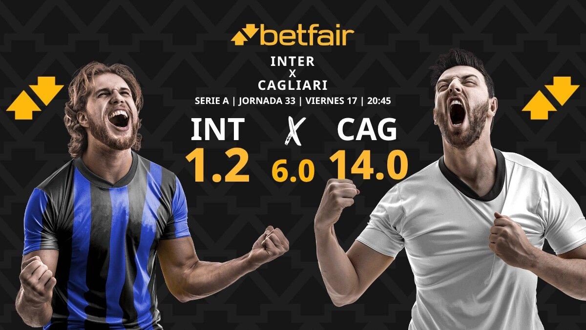 Inter - Cagliari: horario, dónde ver, estadísticas, pronósticos y clasificación