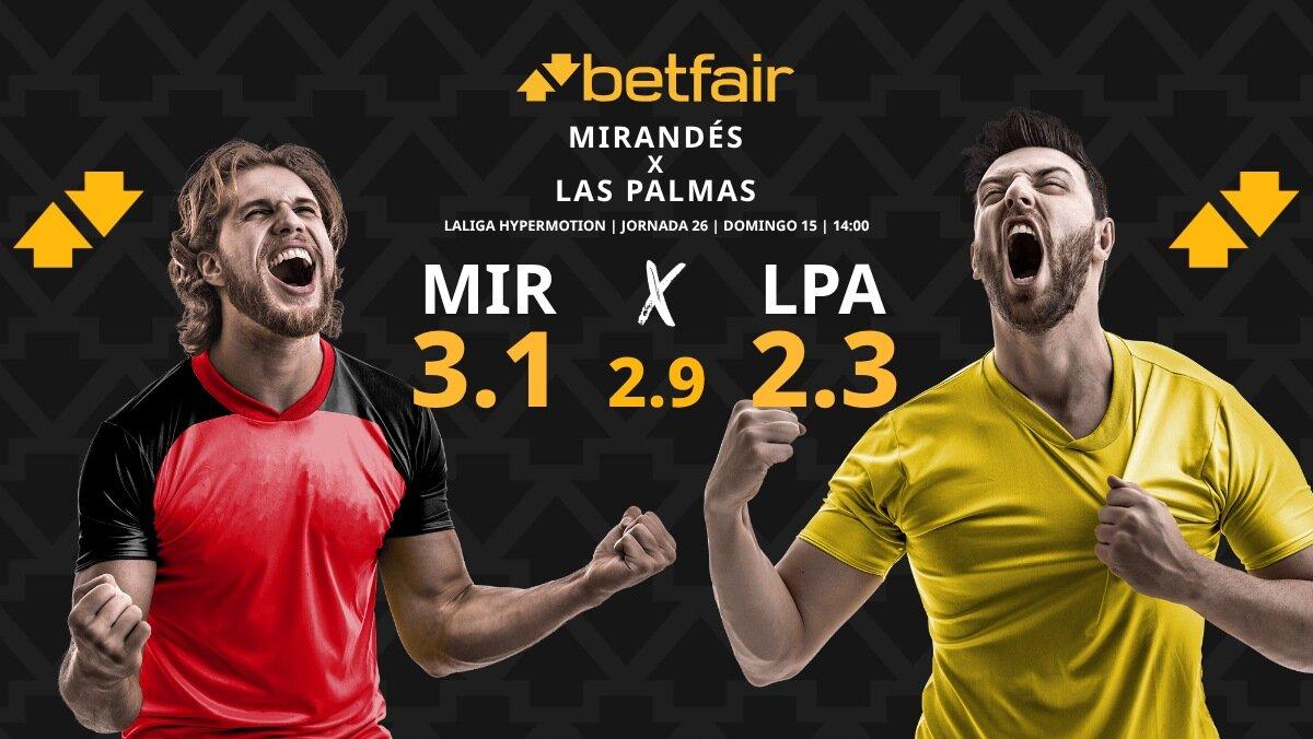 Mirandés - Las Palmas: horario, dónde ver, estadísticas, pronósticos y clasificación