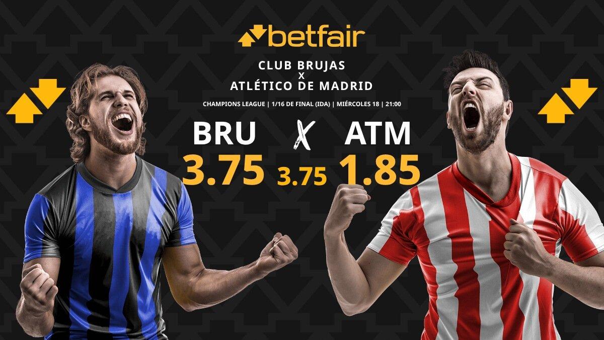 Club Brujas - Atlético de Madrid (ida): horario, dónde ver, pronósticos y estadísticas