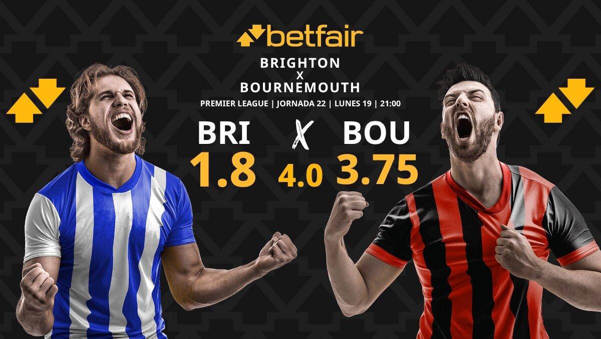 Brighton vs. Bournemouth: horario, dónde ver, pronósticos y clasificación