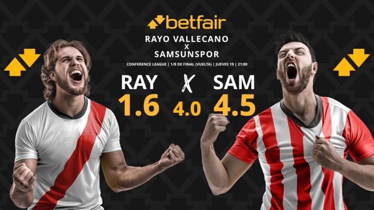 Rayo Vallecano - Samsunspor: horario, dónde ver, pronósticos, estadísticas y cuadro