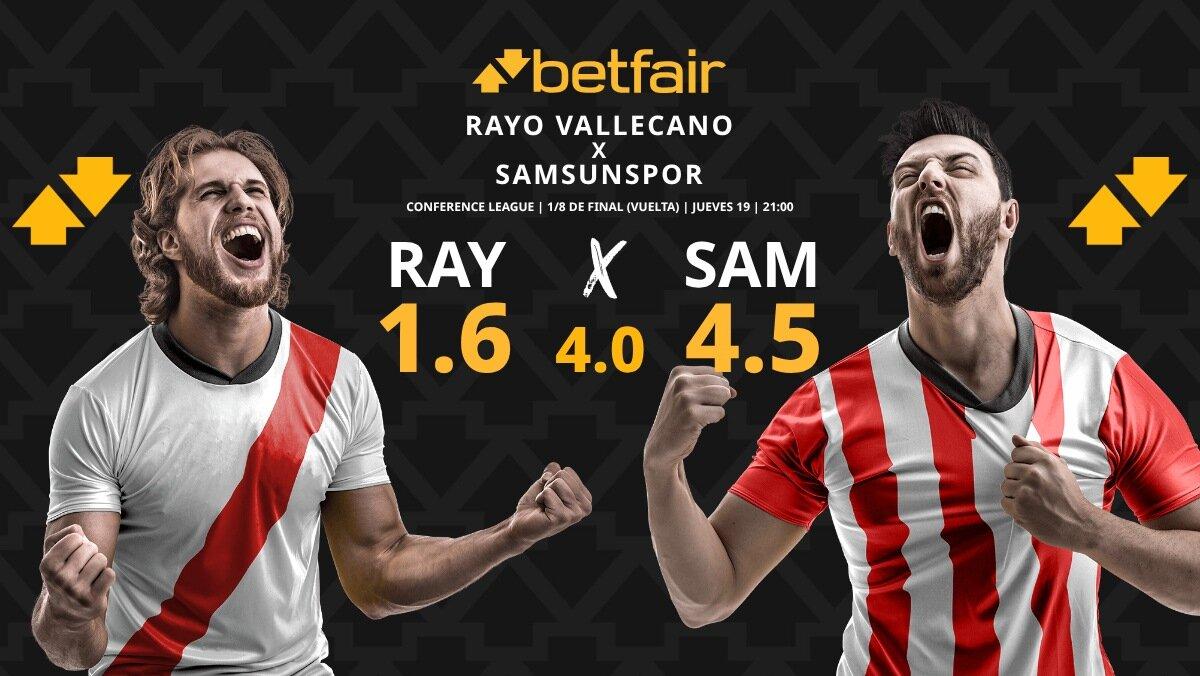 Rayo Vallecano - Samsunspor: horario, dónde ver, pronósticos, estadísticas y cuadro