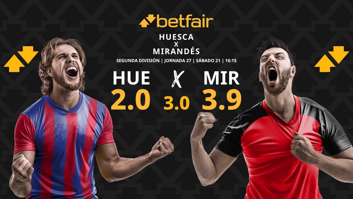 Huesca - Mirandés: horario, dónde ver, estadísticas, pronósticos y clasificación