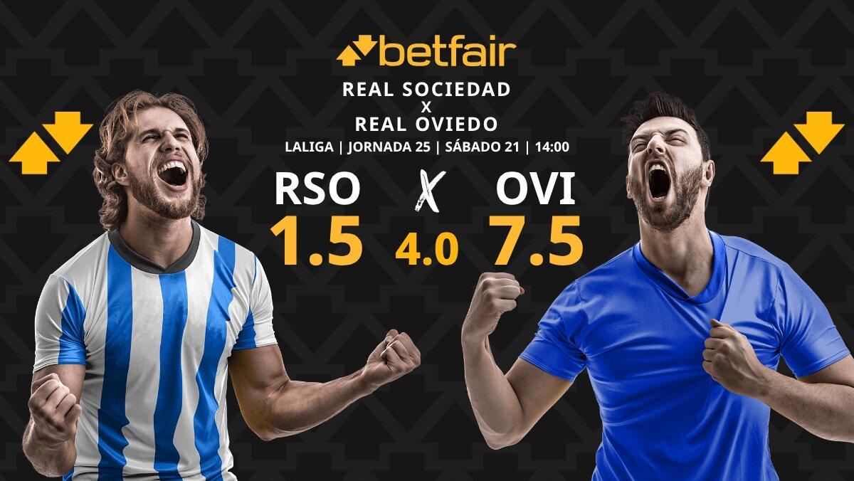 Real Sociedad - Real Oviedo: horario, dónde ver, pronósticos, estadísticas y clasificación