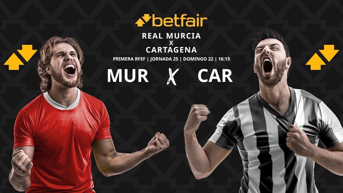 Real Murcia - Cartagena: horario, dónde ver, estadísticas, pronósticos y clasificación