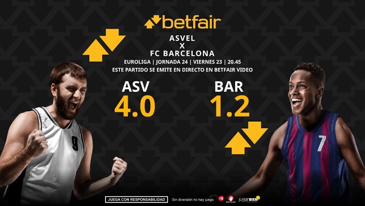 ASVEL Villeurbanne vs. FC Barcelona: horario, dónde ver, pronósticos y clasificación