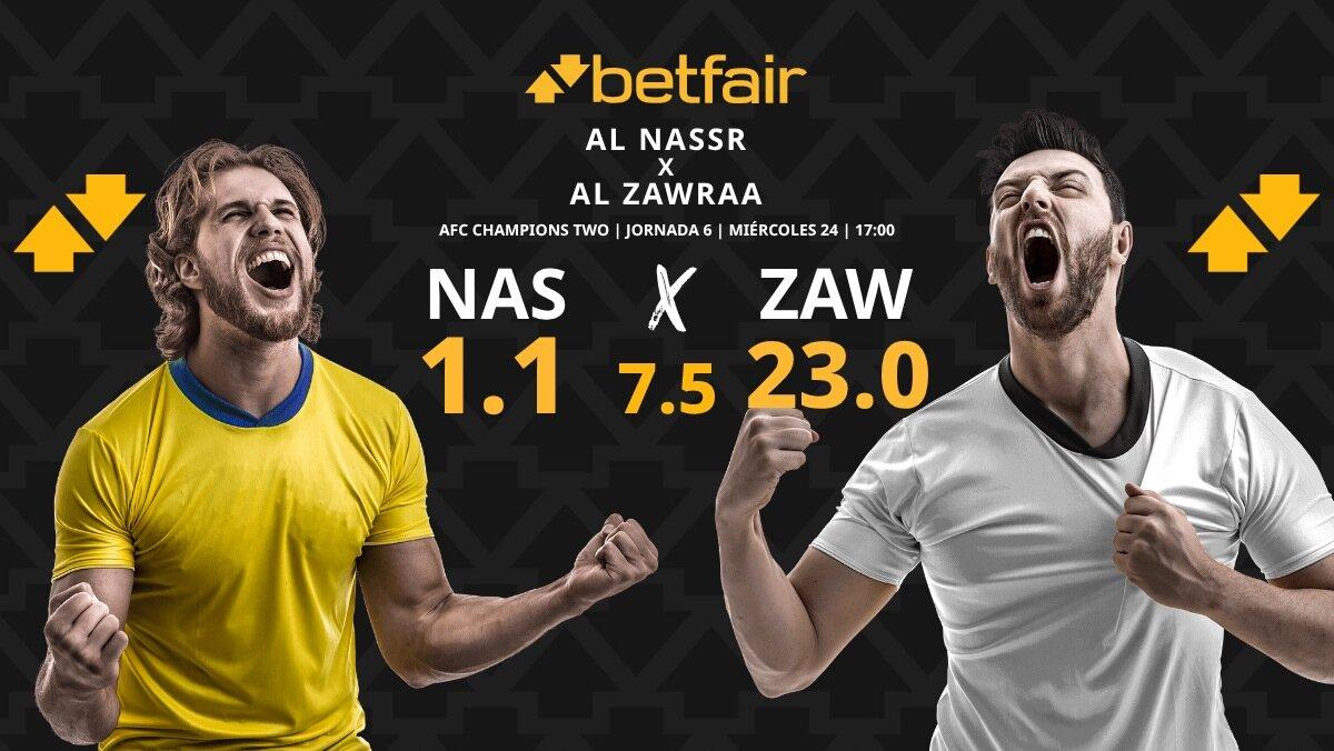 Al Nassr vs. Al Zawraa: horario, dónde ver, pronósticos y clasificación