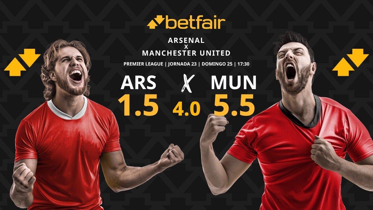 Arsenal vs. Manchester United: horario, dónde ver, pronósticos y clasificación