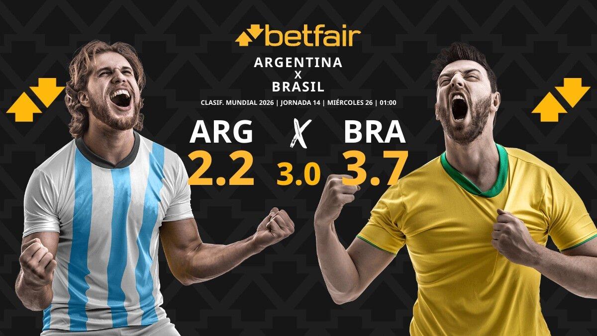 Argentina vs. Brasil: horario, dónde ver, pronósticos y clasificación