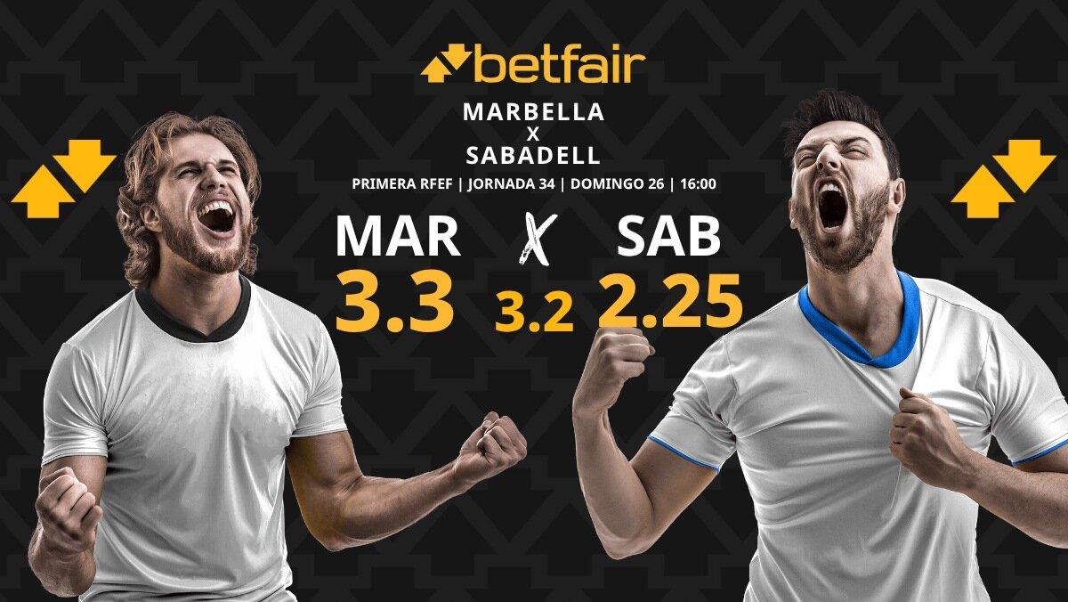 Marbella - Sabadell: horario, dónde ver, pronósticos, clasificación y estadísticas