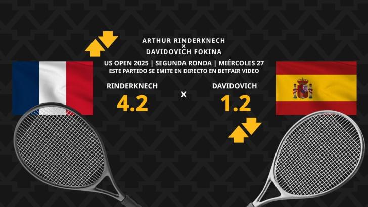 Arthur Rinderknech vs. Alejandro Davidovich: horario, dónde ver, estadísticas y pronósticos