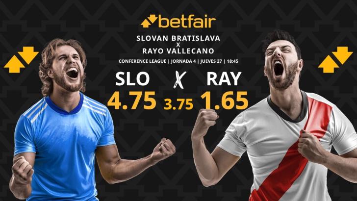 Slovan Bratislava vs. Rayo Vallecano: horario, dónde ver, pronósticos y clasificación